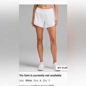 Lululemon Hotty Hot shorts, high rise, 4” inseam